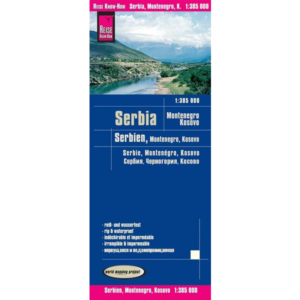 RKH WMP SERBIEN, MONTENEGRO, KOSOVO - Straßenkarte Ansicht 1