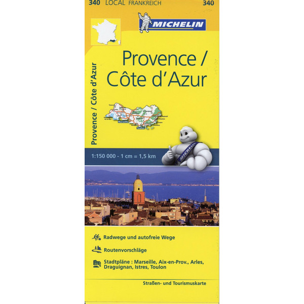 PROVENCE - COTE D'AZUR 1:150.000 - Straßenkarte