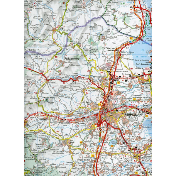 MICHELIN ROUSSILLON - Straßenkarte Ansicht 3