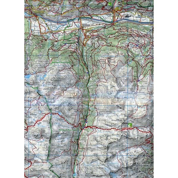 KUF SCHWEIZ WK 24 ZERMATT / SAAS FEE - Wanderkarte Ansicht 3