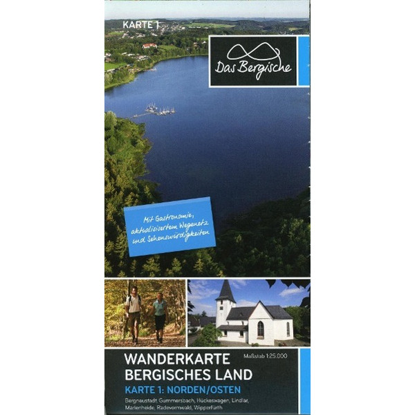NATURPARK BERGISCHES LAND #1 1:25.000 - Wanderkarte Ansicht 1