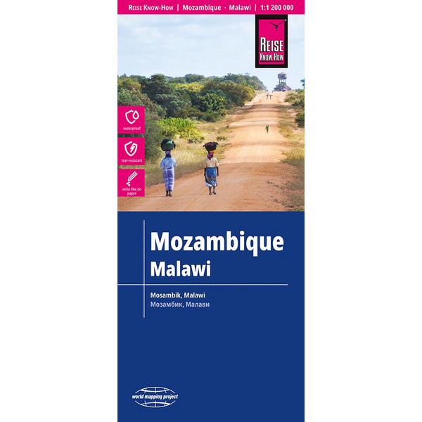 RKH WMP MOSAMBIK, MALAWI 1:1.200.000 - Straßenkarte Ansicht 1