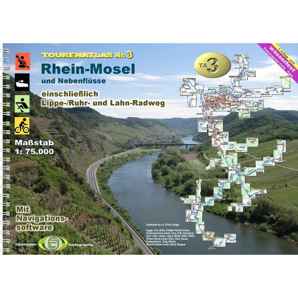 TA3 WASSERWANDERN 03 RHEIN-MOSEL - Wasserkarte
