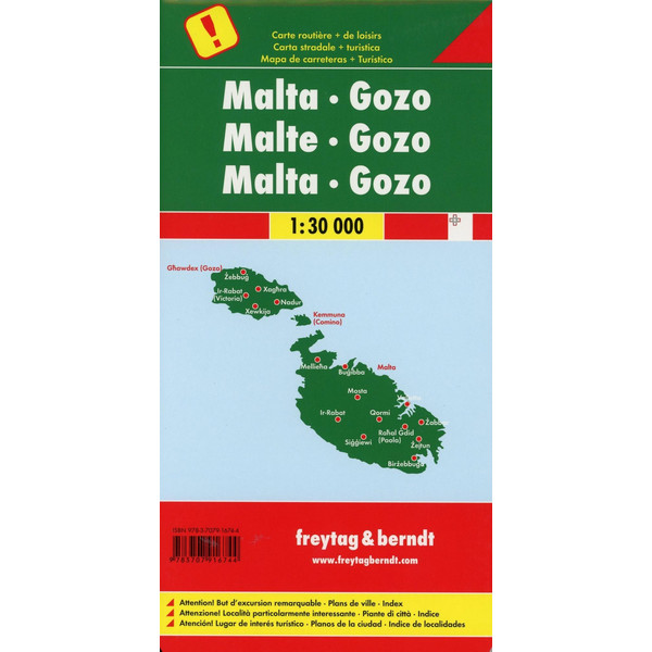 F+B AUTOKARTE MALTA - GOZO 1:30.000 - Straßenkarte Ansicht 2