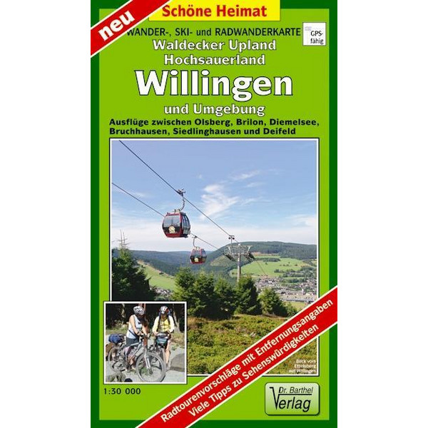 WANDER-, SKI- UND RADWANDERKARTE WALDECK - Wanderkarte Ansicht 1