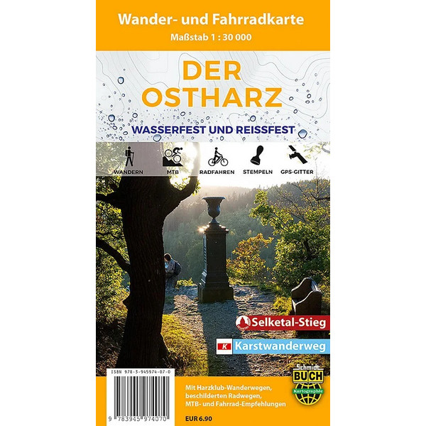DER OSTHARZ WANDER- UND FAHRRADKARTE 1 : 30.000 - Wanderkarte Ansicht 1
