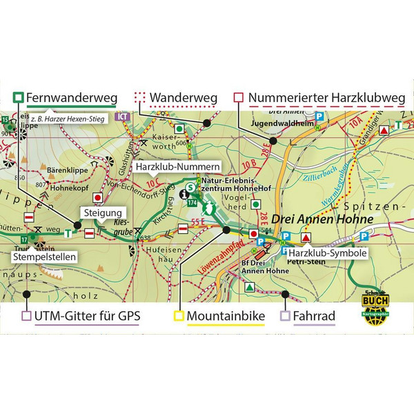 DER SÜDHARZ WANDER- UND FAHRRADKARTE - Fahrradkarte Ansicht 3