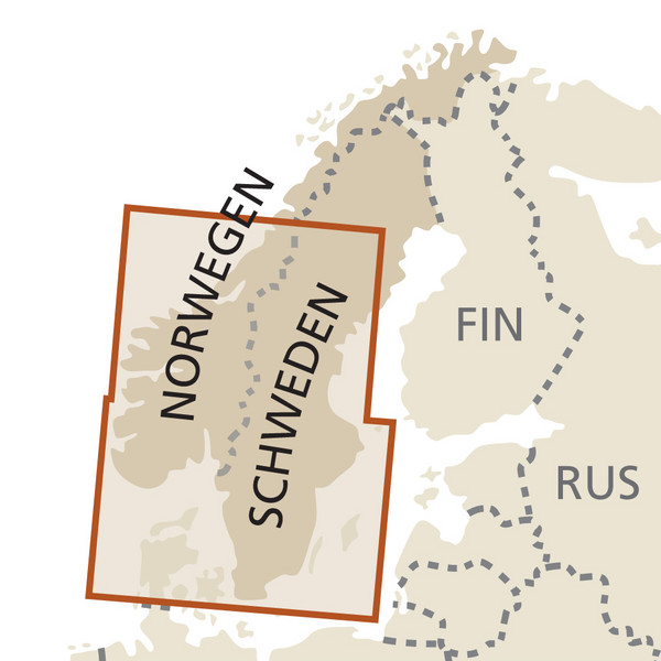 RKH WMP SÜDSCHWEDEN, SÜDNORWEGEN - Straßenkarte Ansicht 3