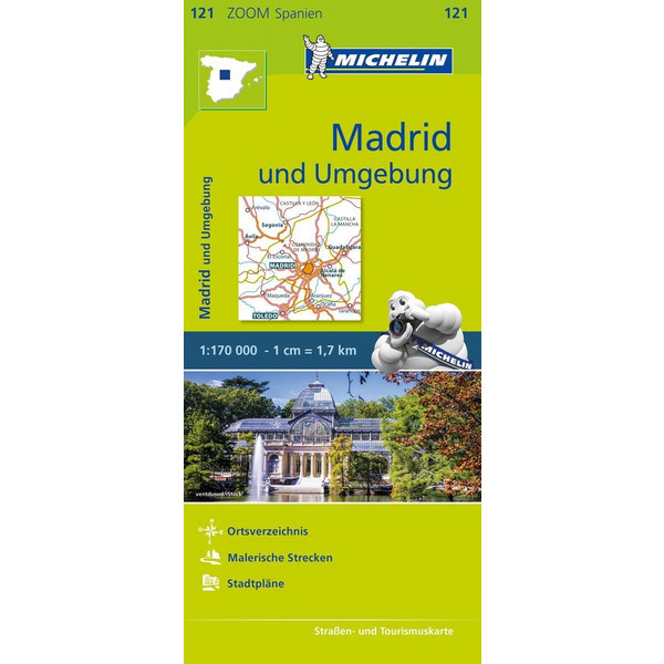 MICHELIN MADRID UND UMGEBUNG 1 : 170 000 - Straßenkarte Ansicht 1