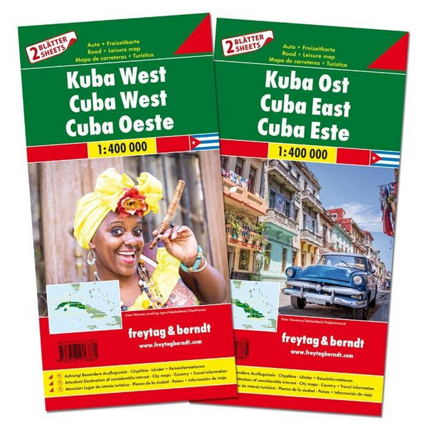 KUBA WEST UND OST 1:400.000 - Straßenkarte