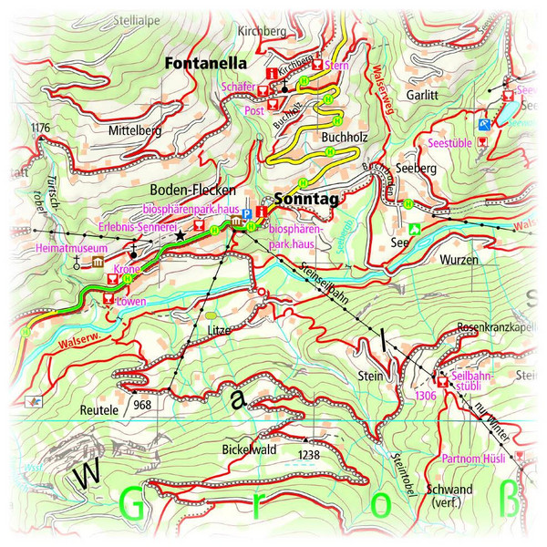 PUBLICPRESS BREGENZER WALD 1:35.000 - Wanderkarte Ansicht 2