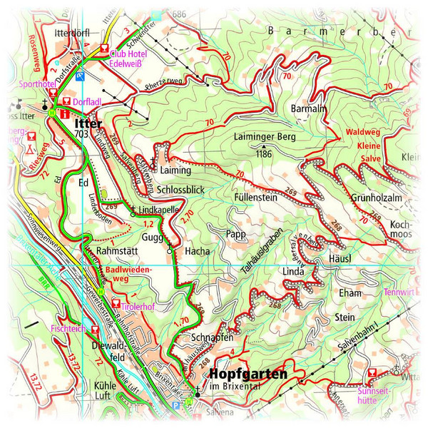 PUBLICPRESS KAISERGEBIRGE 1:35.000 - Wanderkarte Ansicht 3