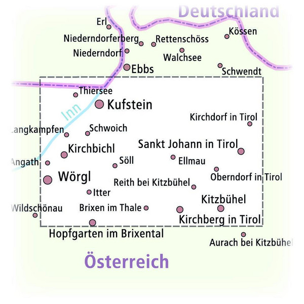 PUBLICPRESS KAISERGEBIRGE 1:35.000 - Wanderkarte Ansicht 2