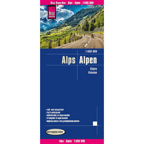 WMP ALPEN 1:550.000 - Straßenkarte