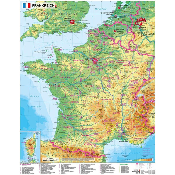 PHYSISCH 1 : 1.500 000 - Poster