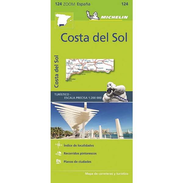 COSTA DEL SOL ZOOM MAP 124 - Straßenkarte Ansicht 1