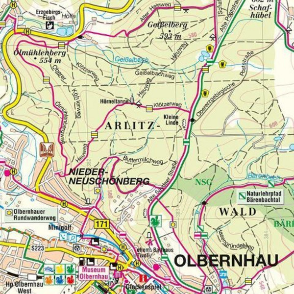 MITTLERES ERZGEBIRGE ZWISCHEN ZSCHOPAU UND SEIFFEN Ansicht 2