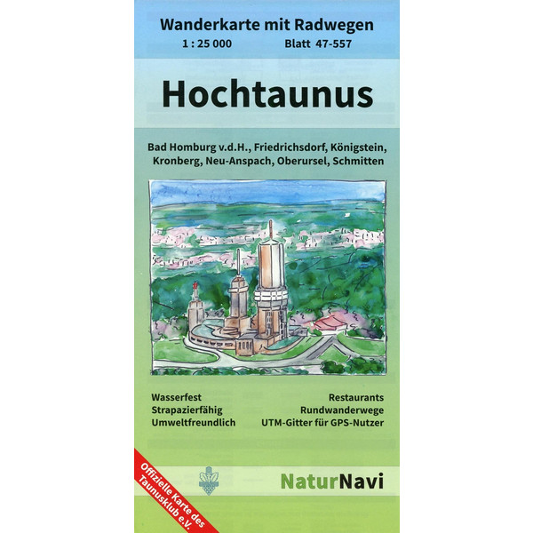 HOCHTAUNUS 1:25.000, BLATT 47-557 - Wanderkarte Ansicht 1