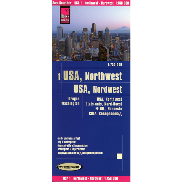 WMP USA 01, NORDWEST - Straßenkarte