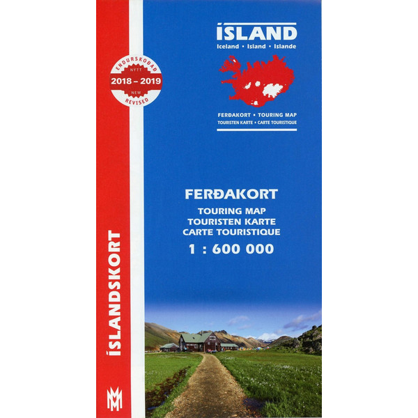 ISLAND TOURING MAP 1 : 600 000 FERDAKORT - Straßenkarte Ansicht 1