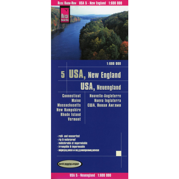 RKH WMP USA 05 NEUENGLAND 1:600.000 - Straßenkarte Ansicht 1