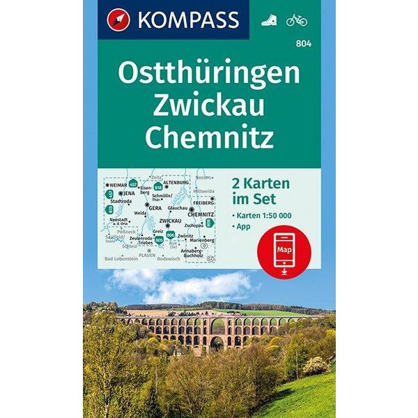 KOKA OSTTHÜRINGEN, ZWICKAU 1:50 000 - Wanderkarte Ansicht 1