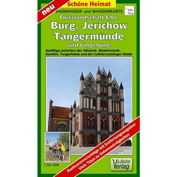 FLUSSLANDSCHAFT BURG, JERICHOW - Wanderkarte Ansicht 1