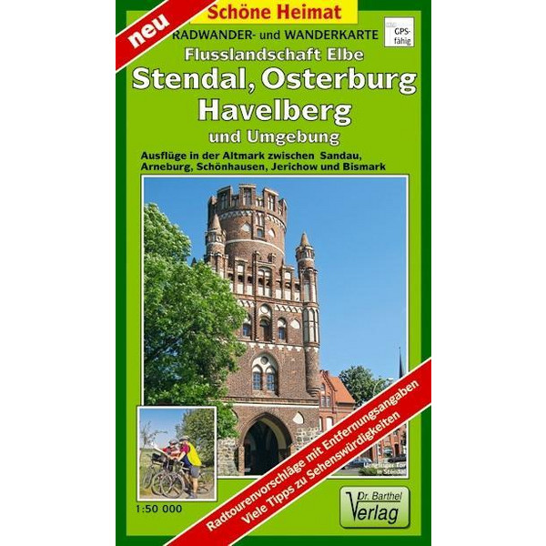 FLUSSLANDSCHAFT ELBE, STENDAL, ARNEBURG - Wanderkarte Ansicht 1