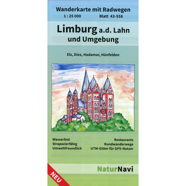 LIMBURG A.D. LAHN UND UMGEBUNG 1 : 25 000 - Wanderkarte Ansicht 1