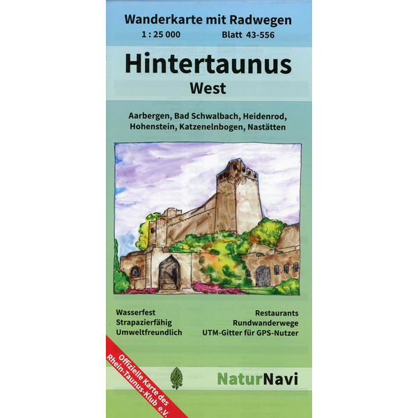 HINTERTAUNUS WEST 1:25.000, BLATT 43-5 - Wanderkarte Ansicht 1