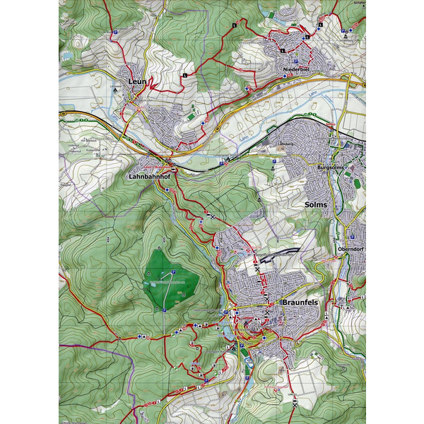 WEILBURG - LAHNTAL 1 : 25 000, BLATT 45- - Wanderkarte Ansicht 3