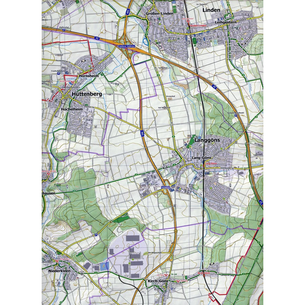 HINTERTAUNUS OST 1:25.000, BLATT 47-55 - Wanderkarte Ansicht 3