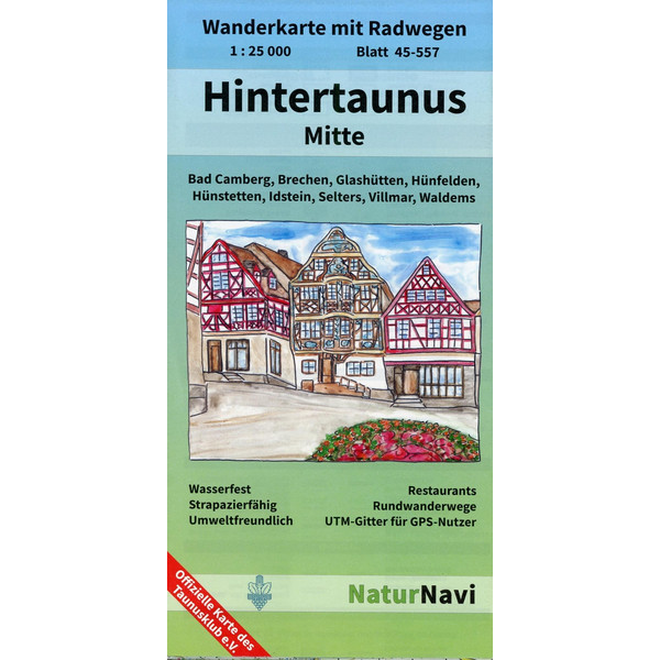 HINTERTAUNUS MITTE 1:25.000, BLATT 45- - Wanderkarte Ansicht 1