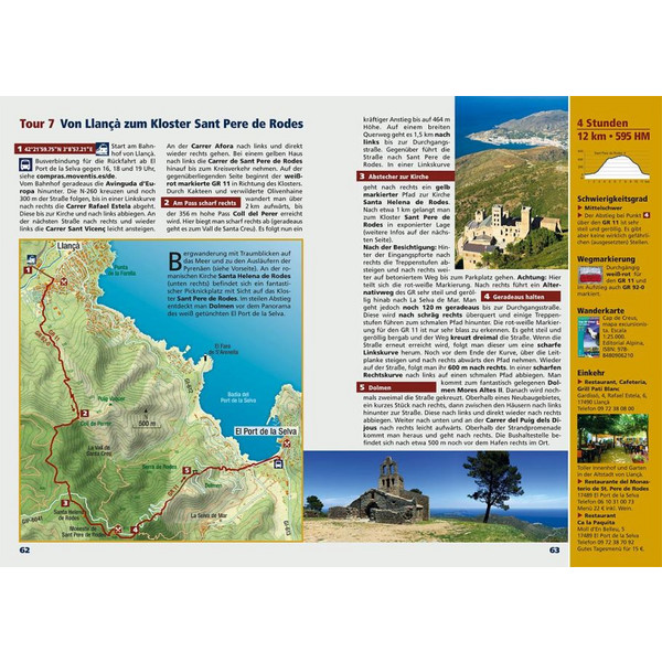 CÔTE VERMEILLE, COSTA BRAVA, KATALONIEN - Wanderführer Ansicht 2