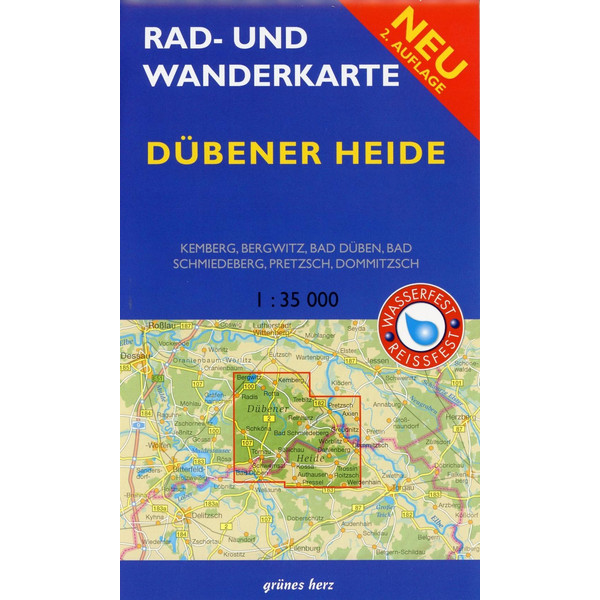 RAD- UND WANDERKARTE DÜBENER HEIDE 1: 35 - Wanderkarte Ansicht 1