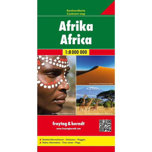F+B AFRIKA, KONTINENTKARTE 1:8 000 000 - Straßenkarte Ansicht 1