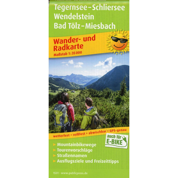 PUBLICPRESS TEGERNSEE, SCHLIERSEE - Wanderkarte Ansicht 1