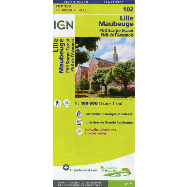 102 LILLE MAUBEUGE 1:100 000 - Karte