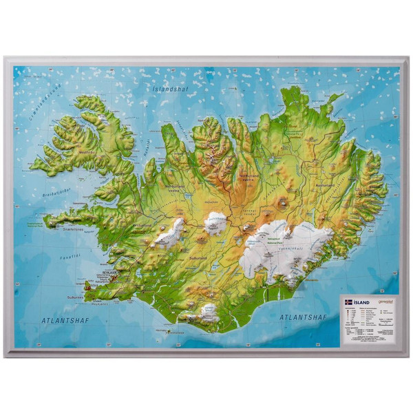 1122455 - Relief Island klein 1:1.500.000 - Karte Ansicht 1