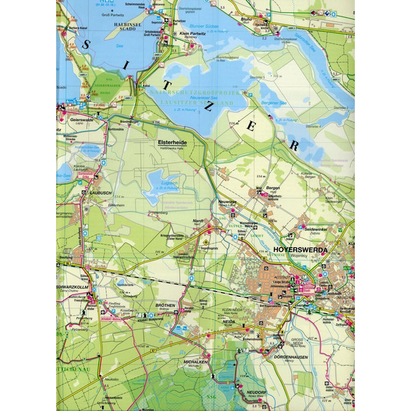 LAUSITZER SEENLAND 1:50000 - Wanderkarte Ansicht 3