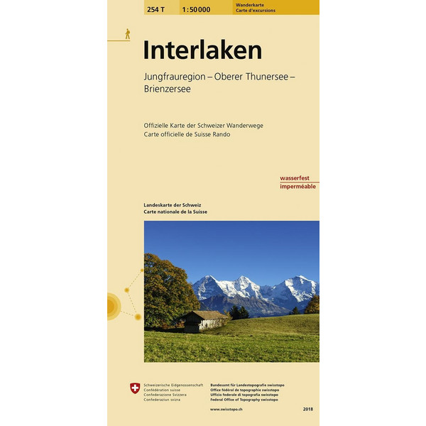 INTERLAKEN 1 : 50 000 - Wanderkarte Ansicht 1
