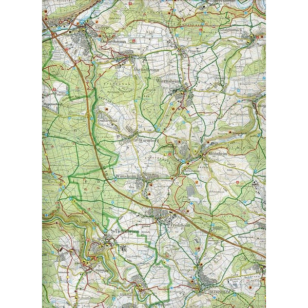 PFORZHEIM ENZTAL NAGOLDTAL. FREIZEITKART - Wanderkarte Ansicht 3