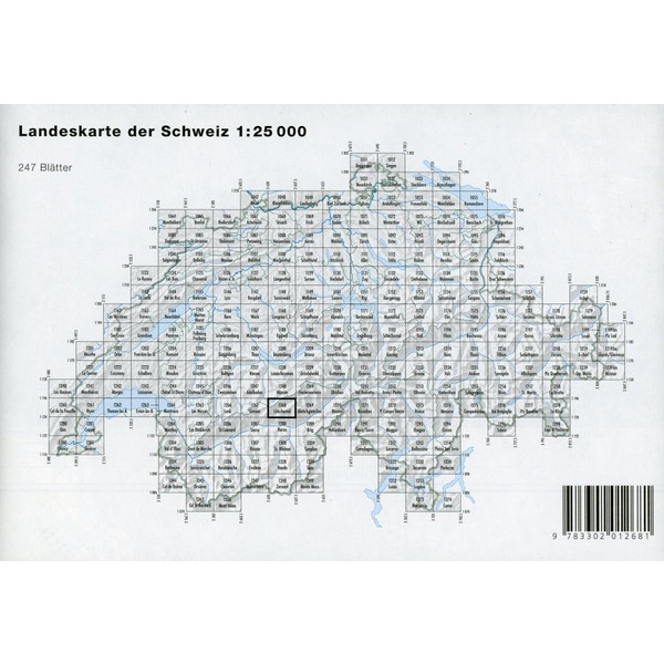 LÖTSCHENTAL 1 : 25 000 - Wanderkarte Ansicht 2