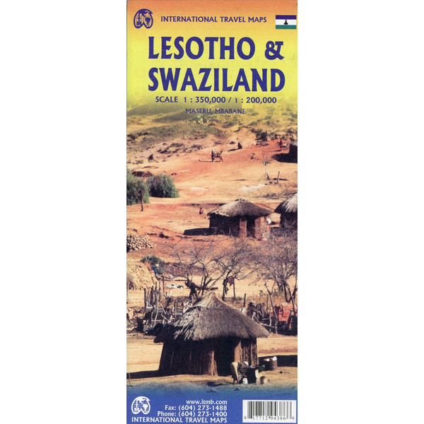 ITM SWAZILAND TRAVEL REFERENCE MAP - Karte Ansicht 1