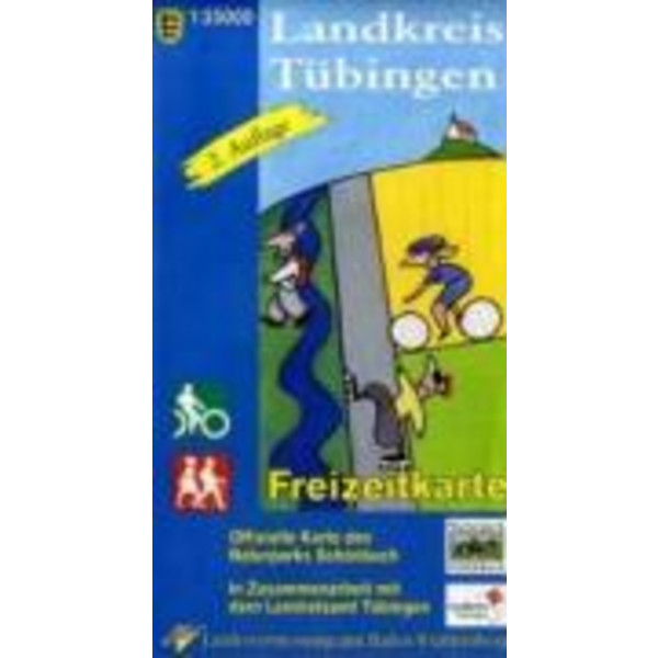 LANDKREIS TÜBINGEN MIT NATURPARK SCHÖNBU - Wanderkarte Ansicht 1