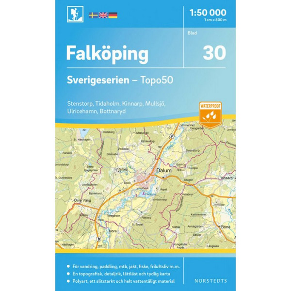 30 FALKÖPING 1:50.000 - Straßenkarte Ansicht 1