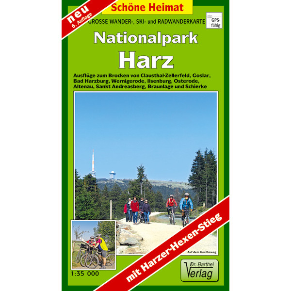 NATIONALPARKS HARZ UND HOCHHARZ 1 : 35 000 - Wanderkarte Ansicht 1
