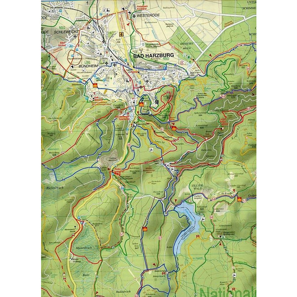 NATIONALPARKS HARZ UND HOCHHARZ 1 : 35 000 - Wanderkarte Ansicht 3