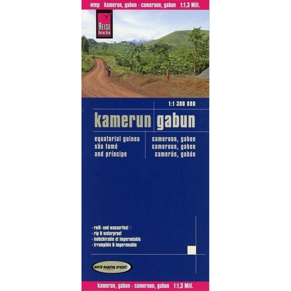 KAMERUN, GABUN 1:1,3 MIO. - Straßenkarte Ansicht 1