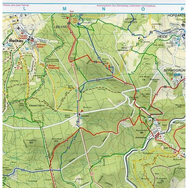 ZENTRALERZGEBIRGE, WESTTEIL 1 : 35 000. - Winterwanderkarte Ansicht 3